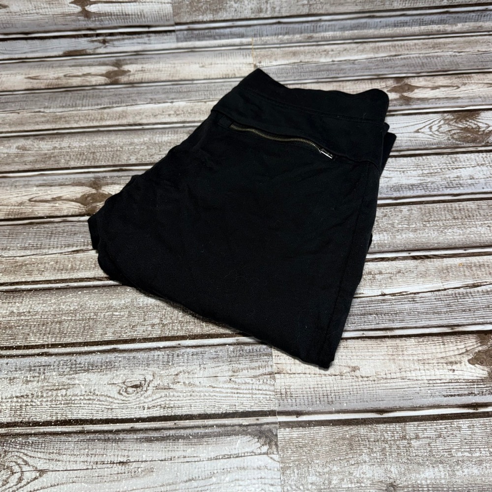 Athleta Jogger Pants Womens XS Black Ankle Zip Zipper‎ Pockets Pliant Joggers